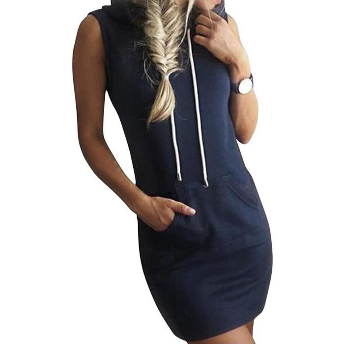 robe sweat sans capuche
