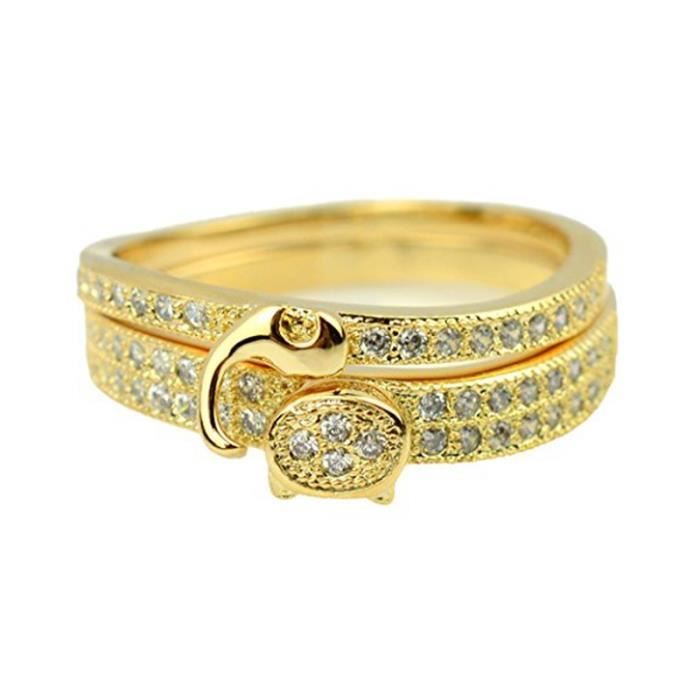 Ensemble Anneau De Mariage Womens Plaque Or Jaune 24k Chat Modele Design Taille 58 Jaune Achat Vente Alliance Solitaire Ensemble Anneau De Mariage