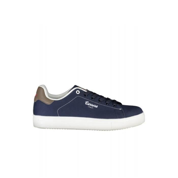 Carrera Sneakers basses toile logo printé - Carrera - Homme - Bleu - Lacets - Textile - Plat