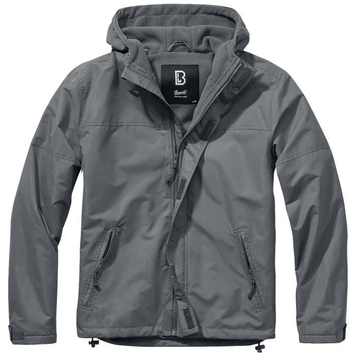 Brandit Windbreaker Zip Homme Coupe-vent anthracite