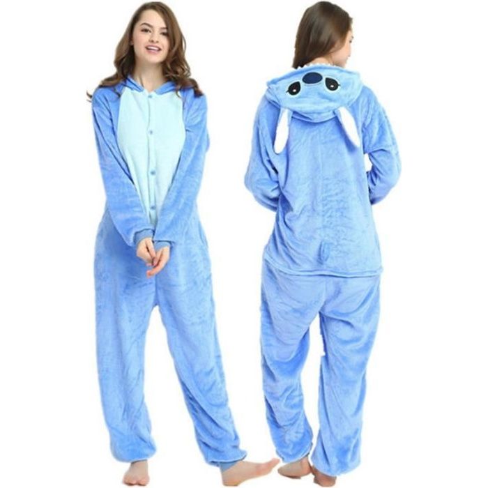 Ensemble pyjama pantalon Stitch bleu fille
