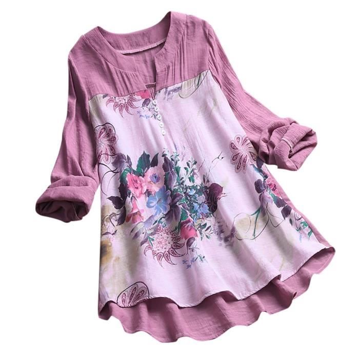 Haut Warehouse Une épaule, Blanc à Fleurs, Taille 10, Très Bon état