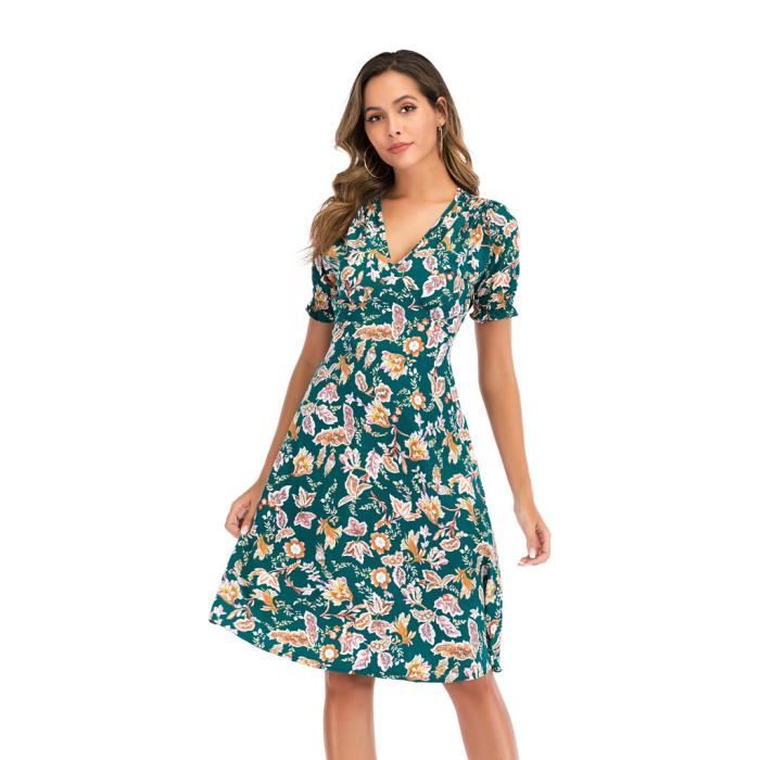 Robe mi longue top été femme