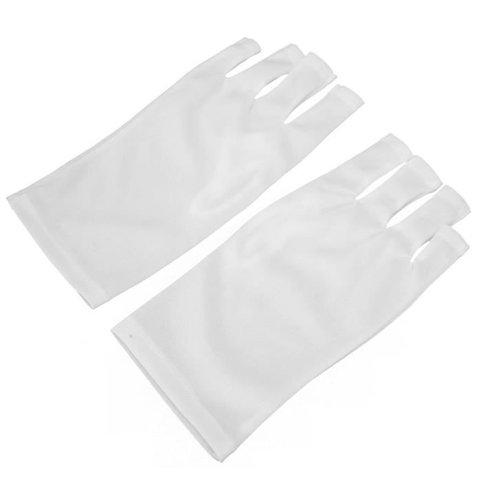Mxzzand Gants AntiUV Nail Art avec Lampe de Durcissement UV Protège les Mains et la Peau