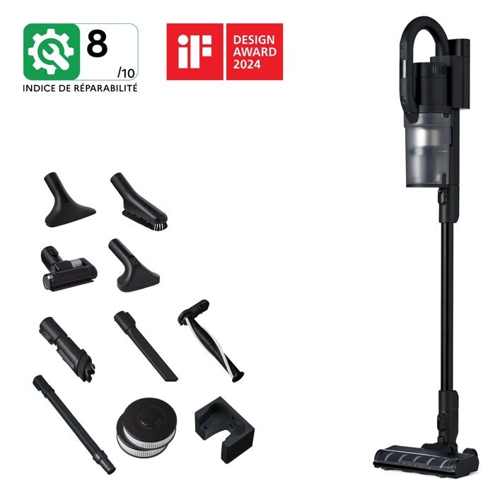 Nilfisk - Aspirateur balai sans fil - Autonomie 60 minutes - S1 Pet Care Plus -20 kPa - 550 W - Nilfisk