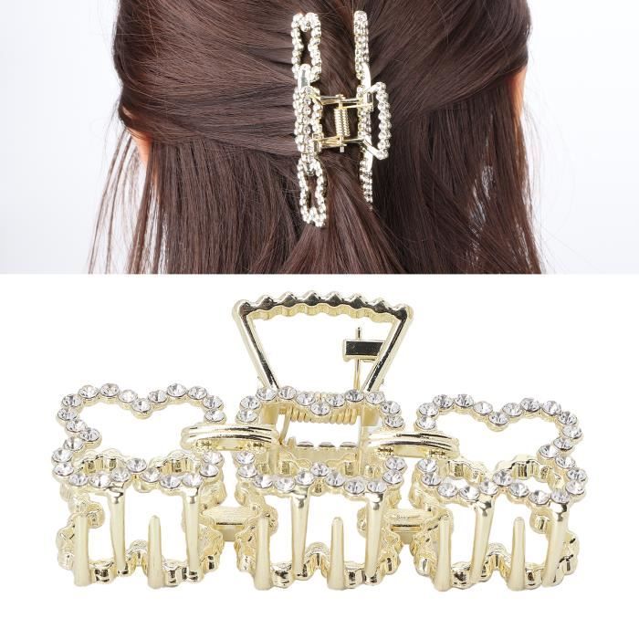 10 Pièces Barette Cheveux Femme Pinces à Cheveux Strass, Épingle à