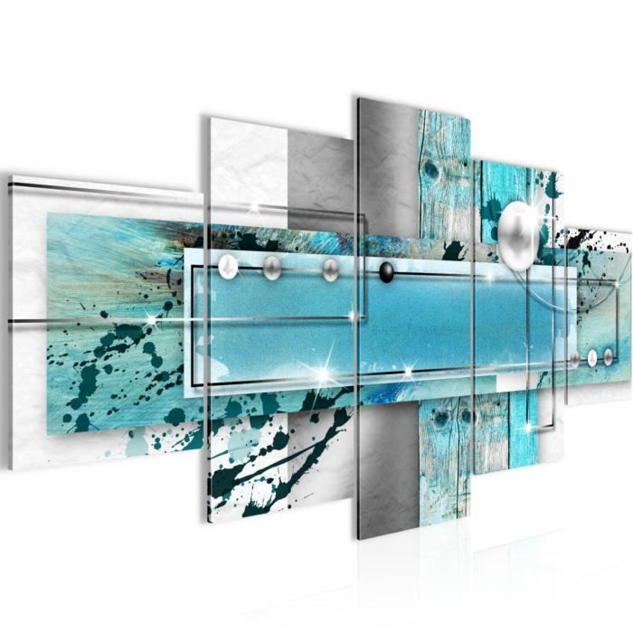 Tableau Toile Photo Decoration Murale 150 X 75 Cm Toison Toile Xxl Salon Appartement Bleu Pret A Accrocher 107853a Achat Vente Tableau Toile Cdiscount