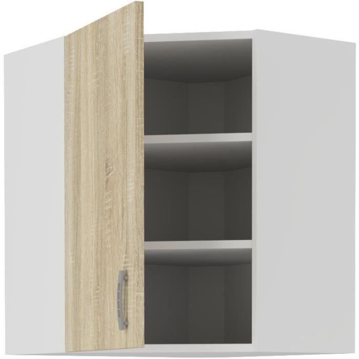 SARA Meuble haut dangle - Décor chêne sonoma - L59xP59xH715 cm