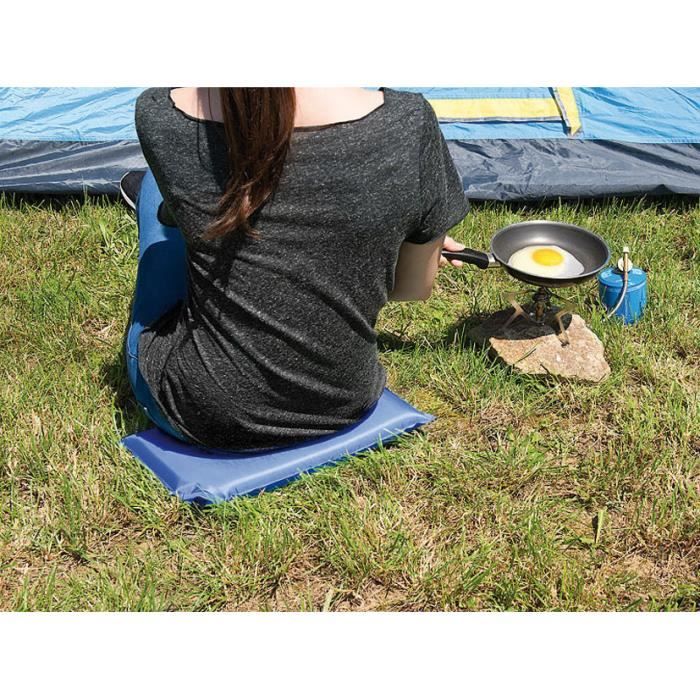 Coussin autogonflant pour assise - SEMPTEC URBAN SURVIVAL TECHNOLOGY - Basic - Bleu - Confortable et isolant