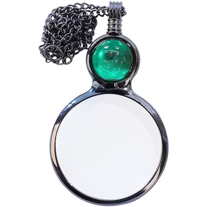 Loupe Suspendue, 4,5x Collier Loupe Pendentif Chaîne Loupe Portable En