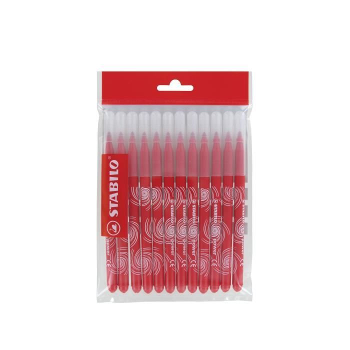 Recharge Stylo Feutre Effaçable 0.5mm - Lot Noir Et Rouge
