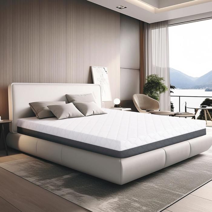Matelas TANHK à mémoire 120x200 20cm Mi-ferme Orthopédique Hypoallergénique Housse amovible Fabriqué en Italie Matelas TANHK à mémoire 120x200 20cm Mi-ferme Orthopédique Hypoallergénique Housse amovible Fabriqué en Italie