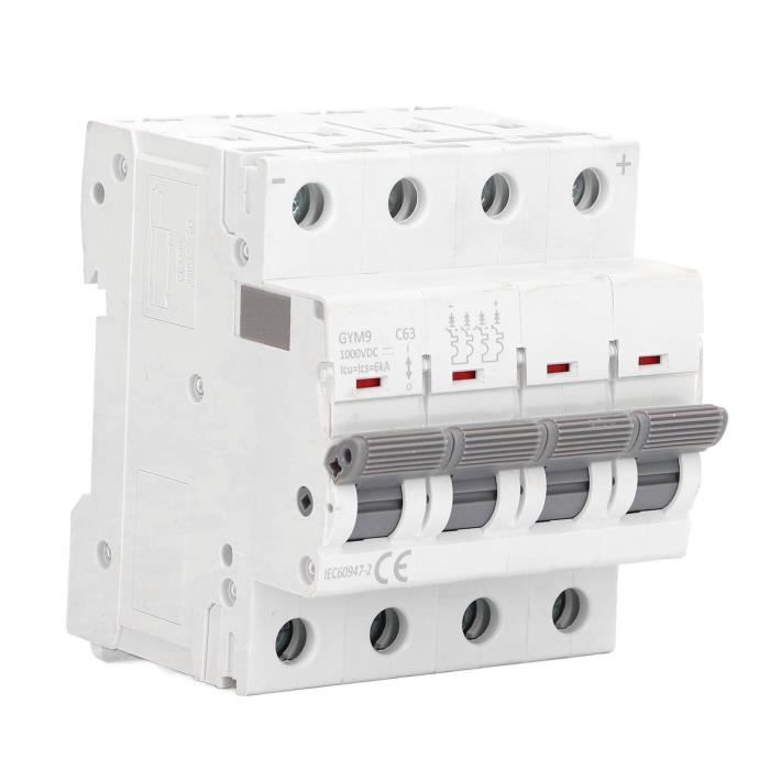 Tbest Miniature Circuit Breaker, Overload Protection Switch DC 1000V ...