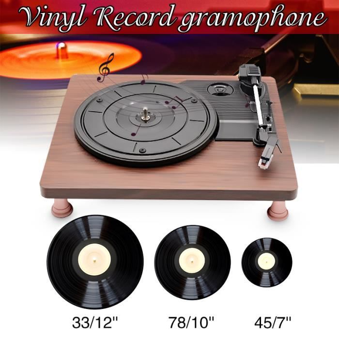Vente Platine Vinyle Vintage Tempsa Platine Vinyle Vintage Retro Tourne Disque Mp3 Prise Rca