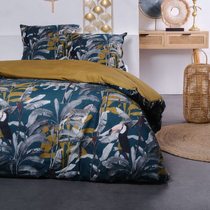 Parure de lit SUNSHINE TOM - TODAY - Bleu 240x220 cm