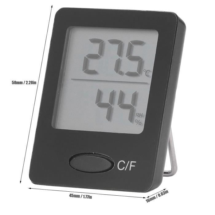 MEASURETOOL Thermomètre Pivotant En Laiton à Cadran De 15,2 Cm Pour Intérieur Et Extérieur Avec Grand écran Pour La Maison, La Terrasse Et La Serre, Thermomètre De Fenêtre Avec Humidité (thermoet