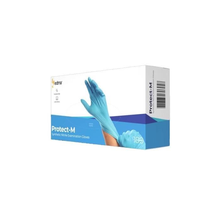 R MOVE Move Lot De 1000 Gants En Nitrile Sans Poudre, Sans Latex, Hypoallergéniques, Pour Aliments, Jetables (taille M