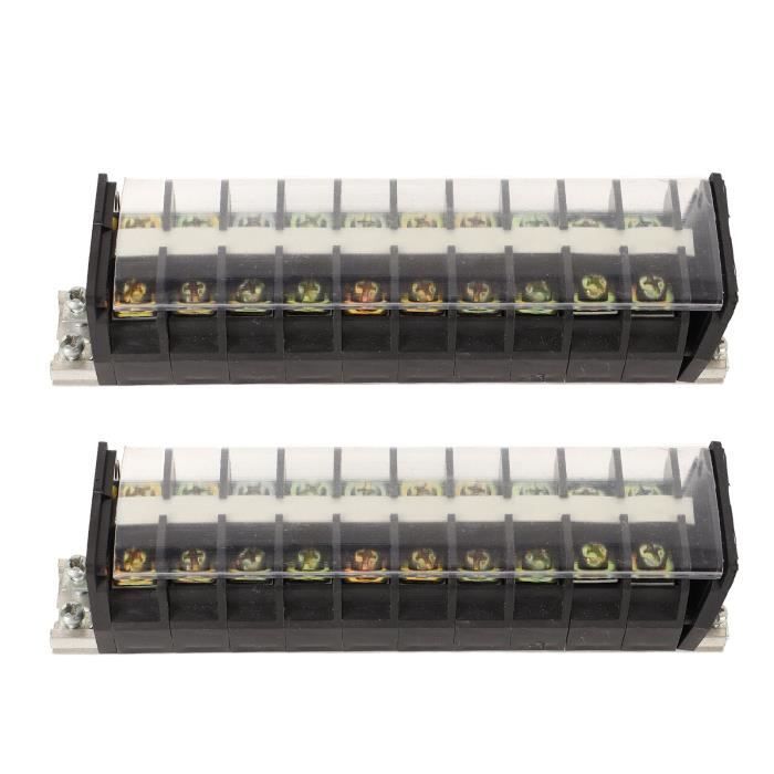 Bloc à Bornes à Barrière 12 Positions | 30A 600V | Pour Installations électriques | Ouvert Jamais Utilisé