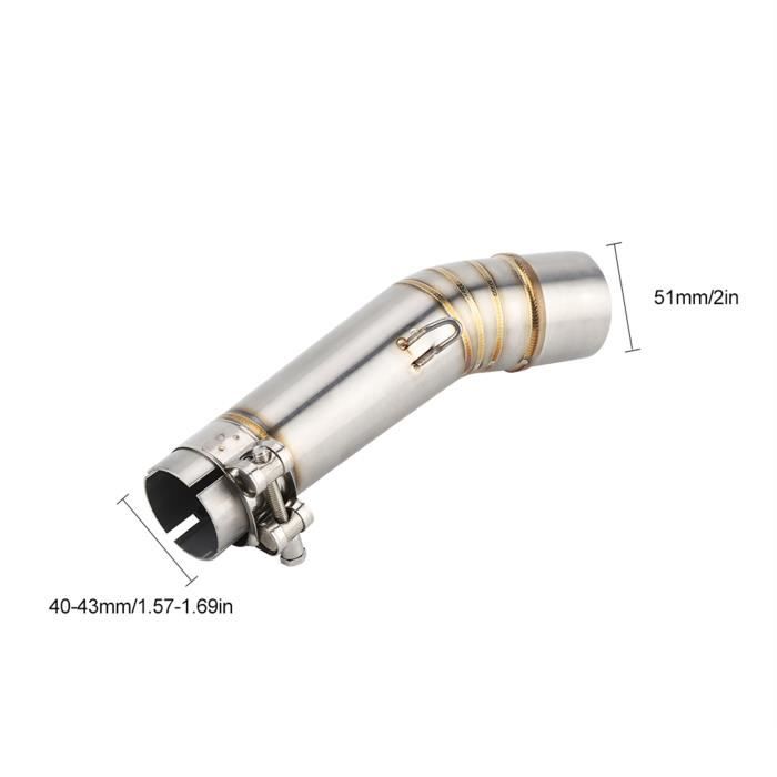 Tuyau D'Échappement Jadeshay 51mm/2.0in - Pour GSX-R600/750 - Acier Inoxydable