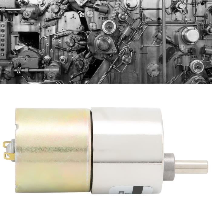 2 Micro Moteurs à Engrenages Réducteurs 6V 500 RPM - Pour Bricolage RC, Robots, Modèles Réduits, Métal Solide