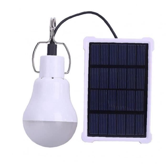 RF25385Camping ampoule solaire LED Lampe suspendue avec panneau