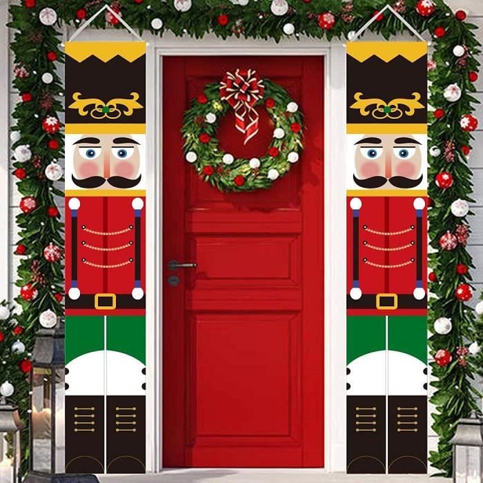 Bannière de Noël Modèle de Soldat de Noël Décoration de Noël à
