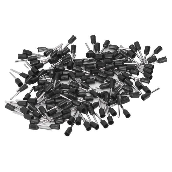 Lot De 100 Bornes Doubles Isolées 2x1,5mm² Noir Cuivre - Lumonic - Neuf En Pochette
