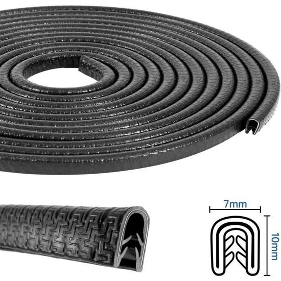 Protection Bords De Portière Voiture 10m - Profil U Flexible Chromé - Recambo Universel Anti-Rayures