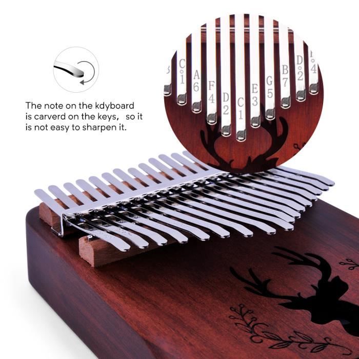Instruments de musiques GENERIQUE Piano à pouce Kalimba LT‑K17S