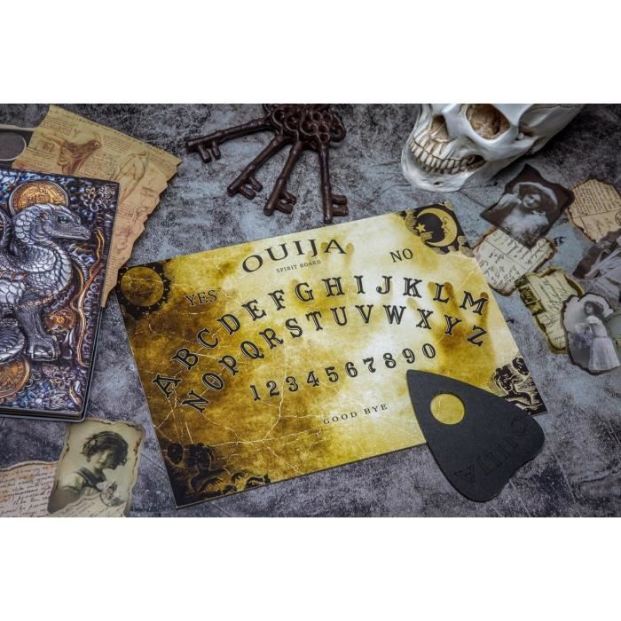 WICCSTAR Classique Ouija Bois. Planche de Ouija Board avec sa Goutte.  Spirit Board. avec Instructions détaillées