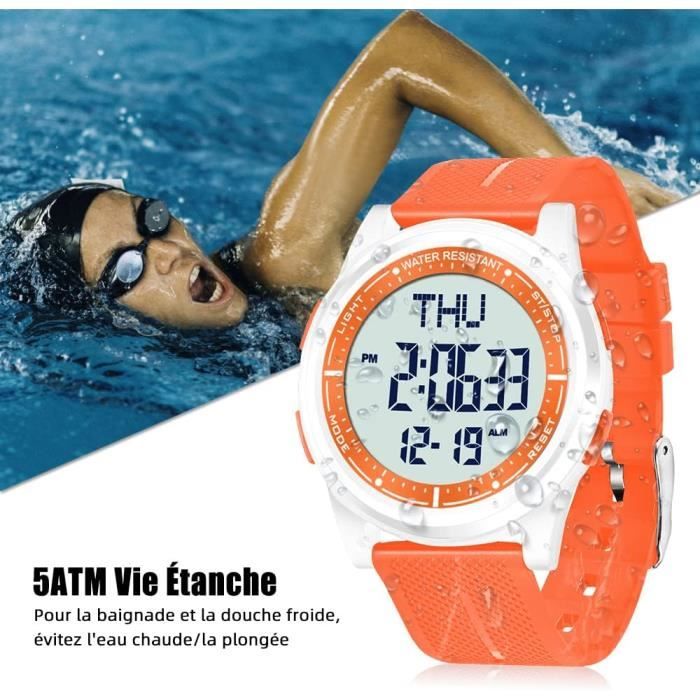 Montre digitale hot sale femme etanche