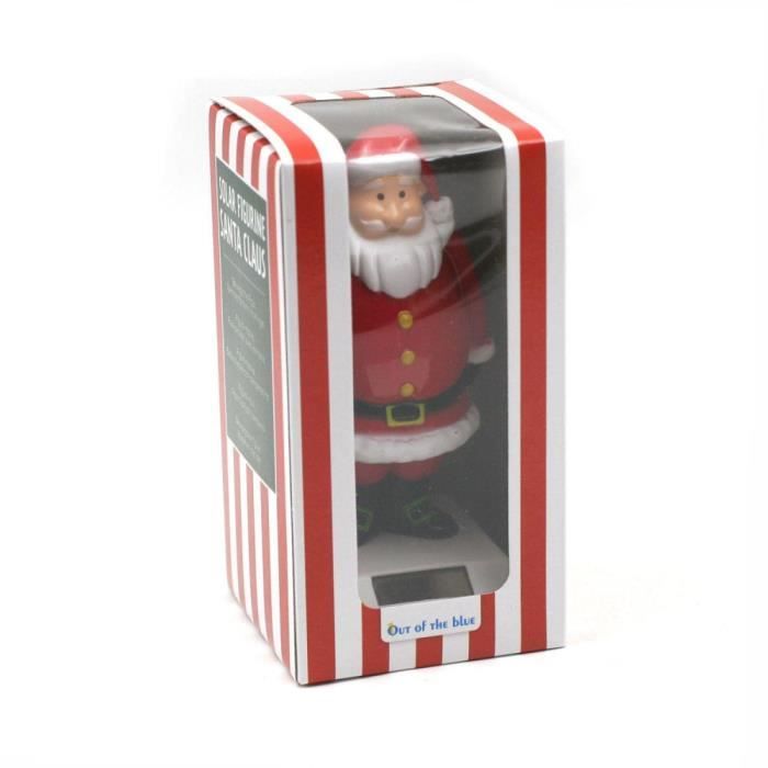 Figurine Père Noël Animée à énergie Solaire - Mouvement, Clochette, Décoration De Noël - Pour Intérieur, Table, Fenêtre, Ambiance Festive