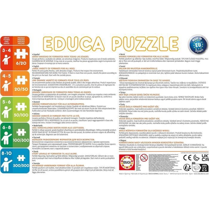4 puzzles progressifs - EDUCA - Multi 4 Monster High 50-80-100-150 ...