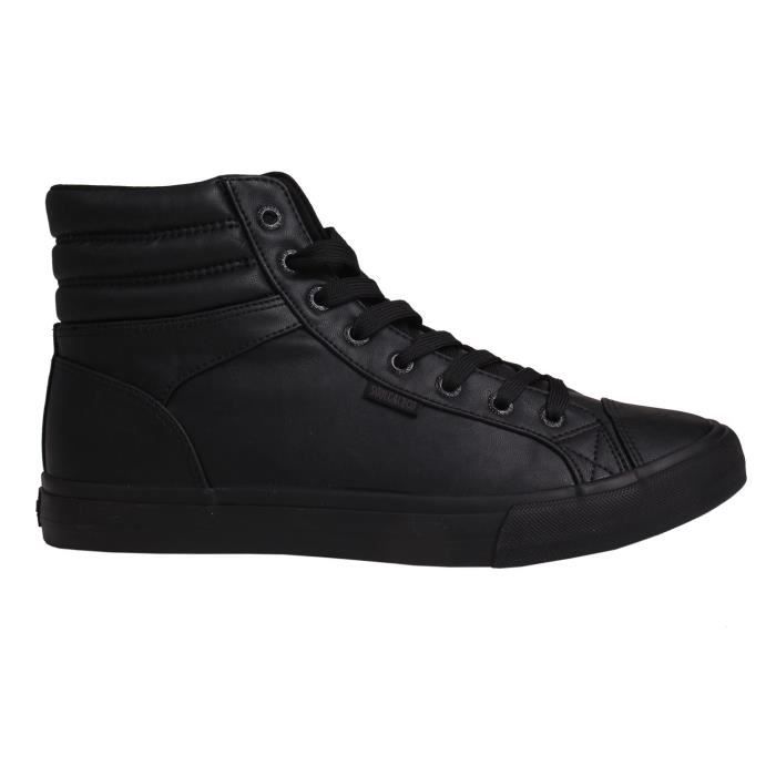 Baskets montantes noires hot sale
