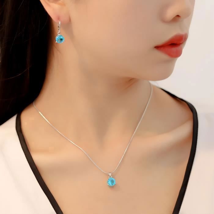 Argent-blanc Collier de mariée en alliage strass | Bijoux Ma