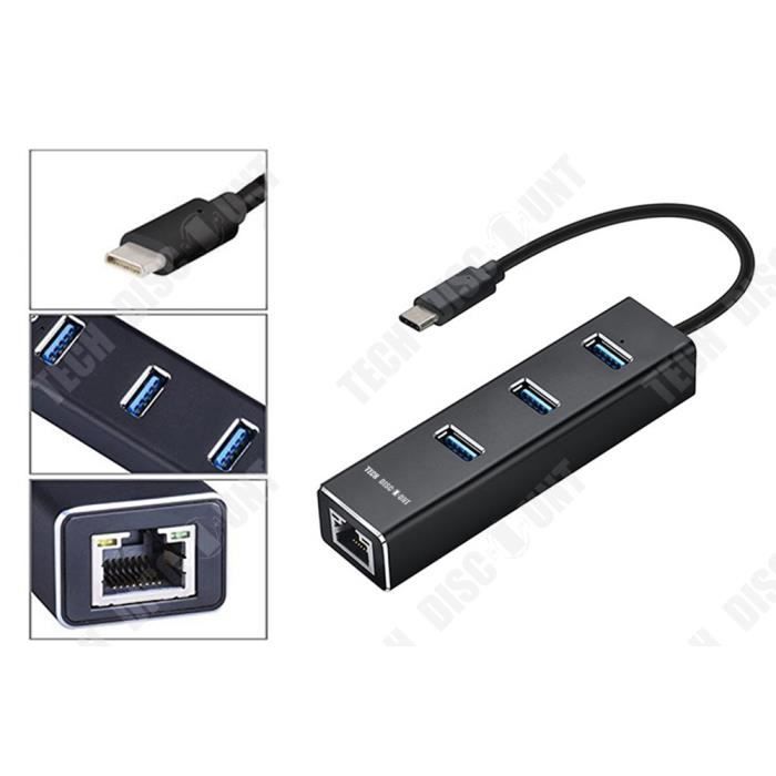 Adaptateur USB-C 2-en-1 – Charge 100W + Données 10 Gbit/s – Coque Métal – Pour PC, Téléphone, Tablette