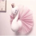 Cygne Mural 3D Objet Decoration Bebe Enfant Chambre Suspension Ornement Fille Anniversaire Rose-2