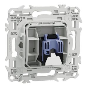Prise téléphone 8 plots blanc COMETE Eur'ohm - Mécanismes Eur'ohm