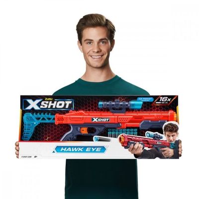 Pistolet à flèches - XSHOT - 3613TQ1-22 - 1 coup - 8 flèches - Tire jusqu'à 25 mètres