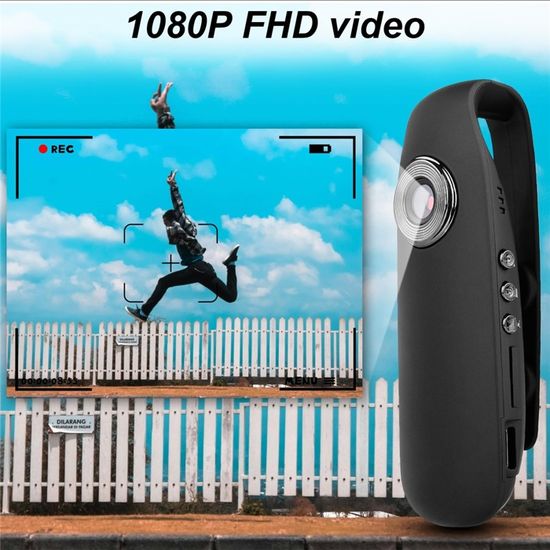 GAIN EXPRESS Caméra Corporelle Mini 1080P avec Vision Nocturne Infrarouge, Objectif Rotatif à 180°, Caméra Corporelle 64 Go avec Audio, Enregistrement Vidéo et Clip de Ceinture Portable GAIN EXPRESS Caméra Corporelle Mini 1080P avec Vision Nocturne Infrarouge, Objectif Rotatif à 180°, Caméra Corporelle 64 Go avec Audio, Enregistrement Vidéo et Clip de Ceinture Portable