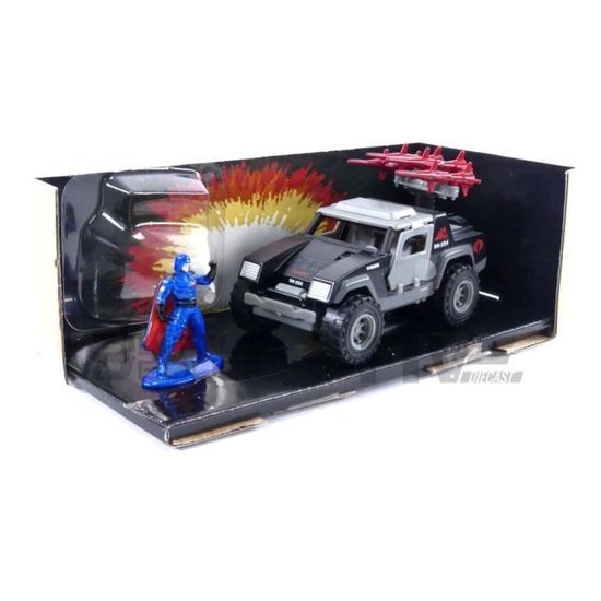 Jada Toys G.I. Joe Stinger Auto Mit Kobra Commander Figur – 1:32 Maßstab, 4,2 Cm Figur, Spielzeug Für Kinder & Sammler