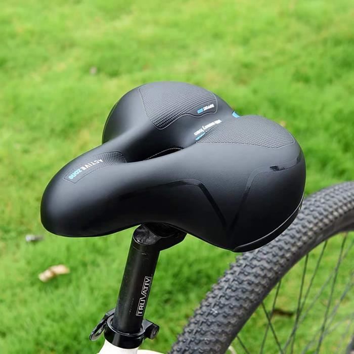 Selle De Vélo Confortable Avec Suspension à Ressort – Noire, Universelle Homme/femme