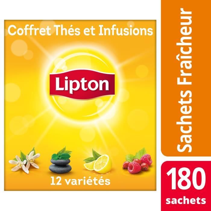 LIPTON Coffret de thé Noir - 5 variétés x 10 sachets - Cdiscount Au  quotidien