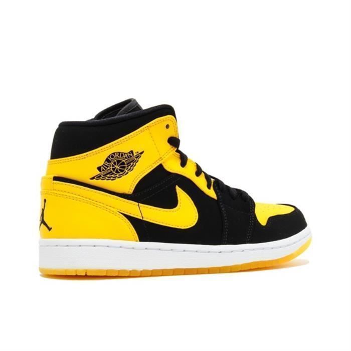 Jordan noir on sale et jaune