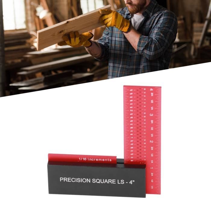 Règle T Multifonction 60 Cm – Positionnement Perçage, Équerre Angle Précis, Niveau à Bulle Double Axe – Outil Menuiserie Bois