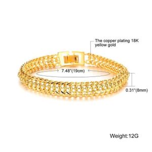 Bracelet Femme Plaqué Or 18K 750 - Boules Acier Inox - Imperméable - Taille Ajustable