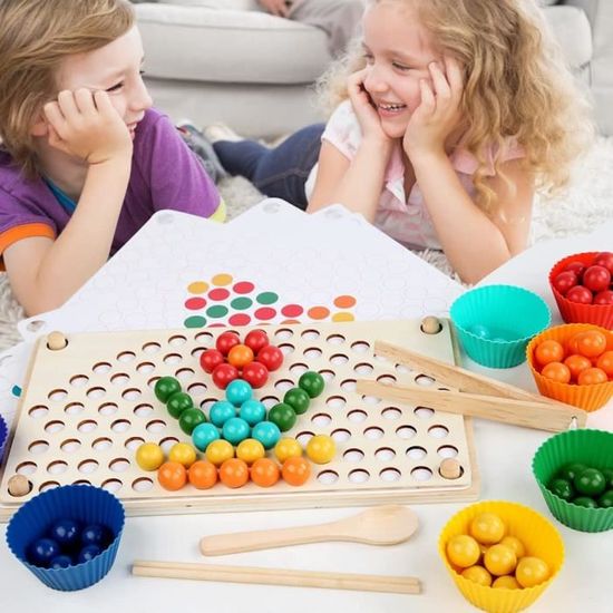 Tosekry 2 en 1 Jeux Montessori, Jouet d'activité et de Développement Bois Puzzle pour Enfant 2 3 4 Ans | Votre wishlist sur