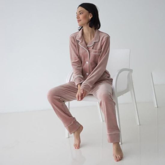 Pyjama femme best sale velours
