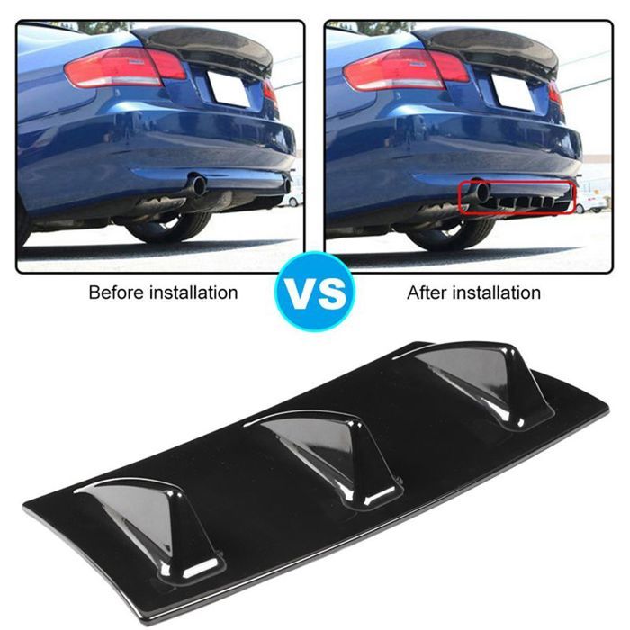 Diffuseur Pare-chocs Arrière Nervuré Pour Audi S4 B7 2004-2009 - Style Sportif - Compatible Berline Et Break