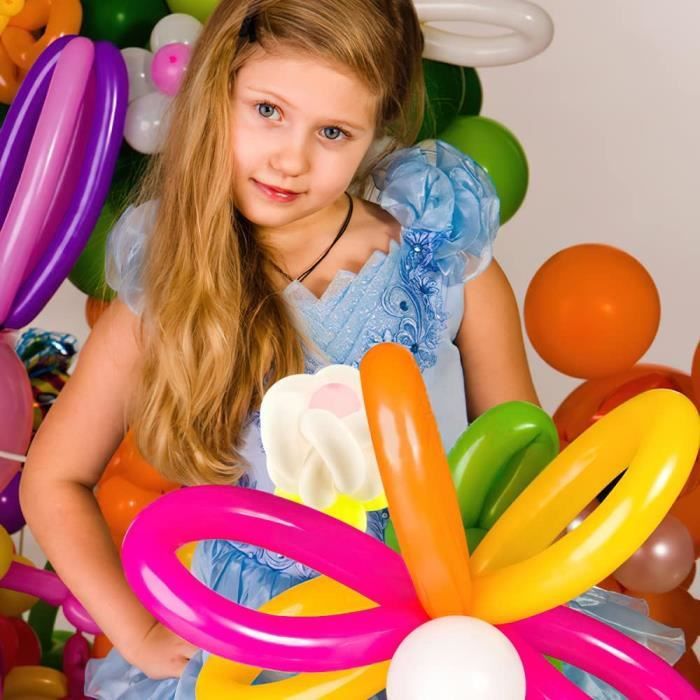 Ballons longue fusée de couleurs assorties, 100 pièces, jouets amusants,  ballons de fête, ballon de mariage